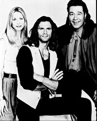 Renegade Black and White Photo Print featuring Kathleen Kinmont, Lorenzo Lamas, and Branscombe Richmond