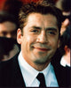 Close-up photo print of Javier Bardem in a suit and tie.