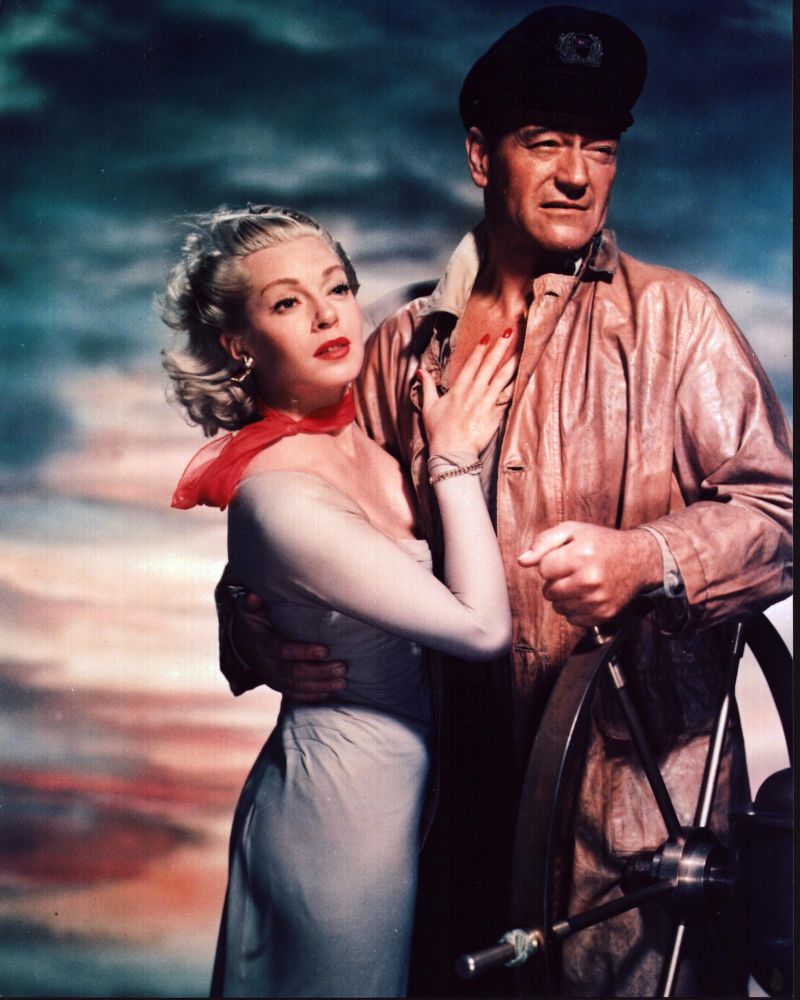 Lana Turner and John Wayne The Sea Chase Photo Print
