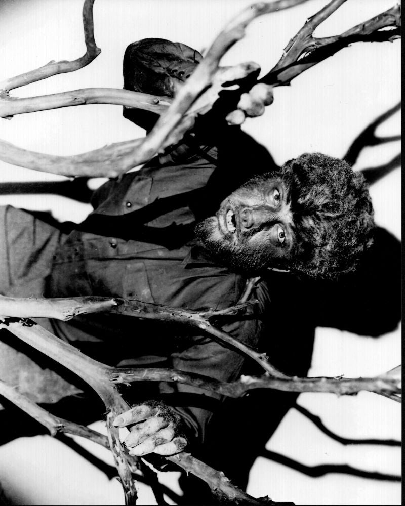 Lon Chaney Jr. The Wolf Man Black and White Photo Print