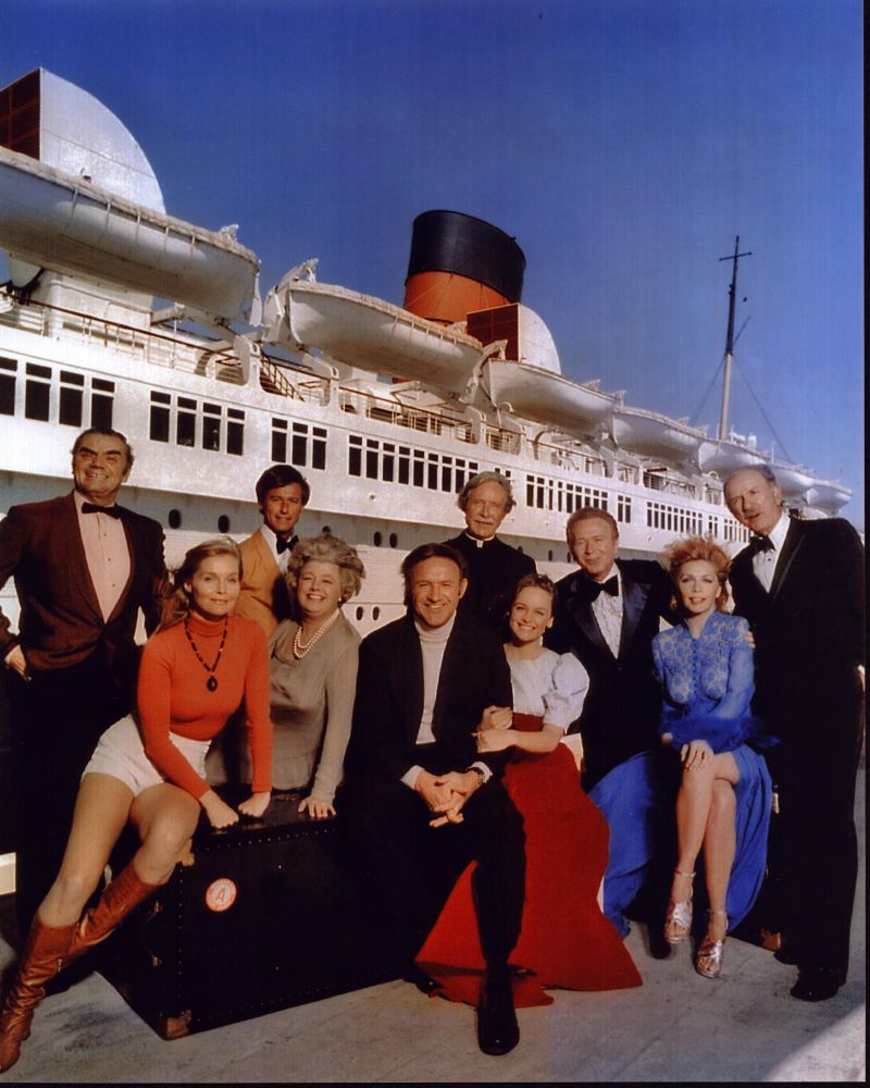 The Poseidon Adventure cast photo print featuring iconic characters.