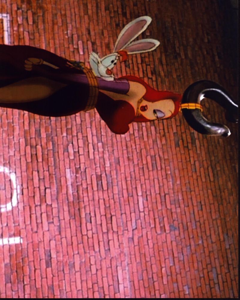 Charles Fleischer and Kathleen Turner in Who Framed Roger Rabbit photo print.