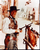 Hugh O'Brian On Porch With Gun Photo Print from Wyatt Earp