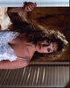 Karen Austin in Elegant White Lace Nightgown Photo Print