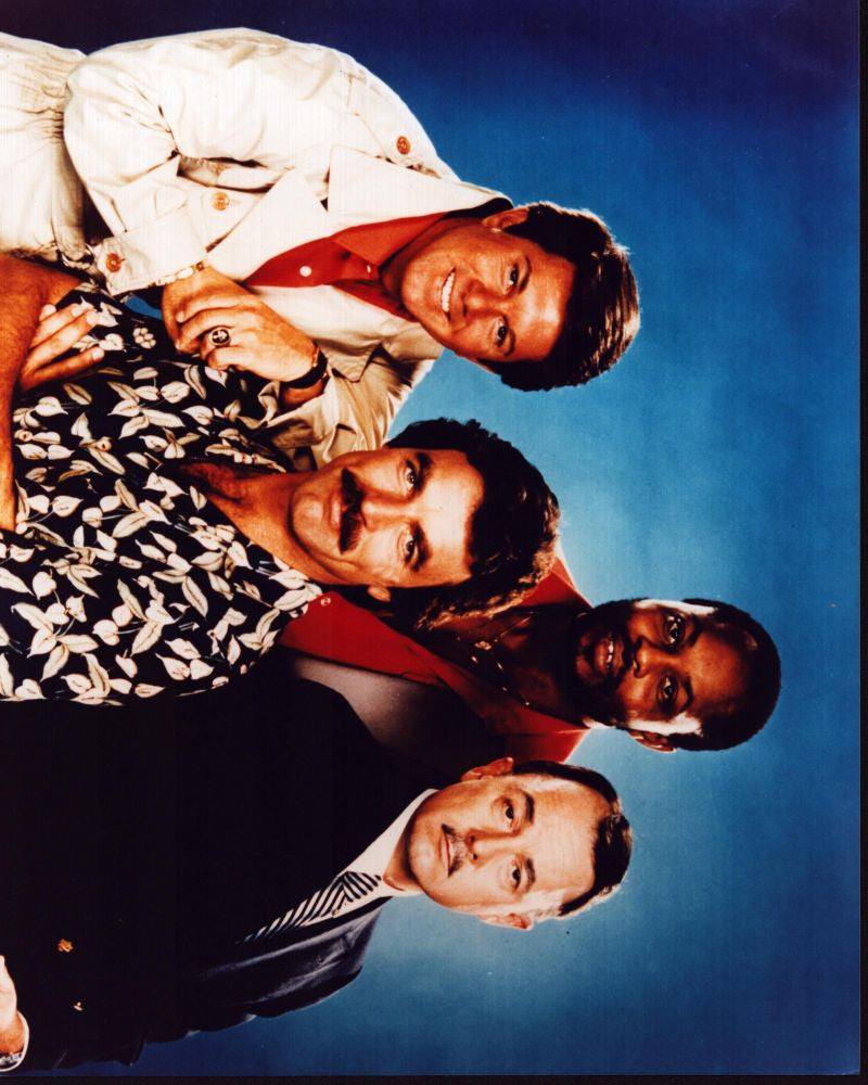 Magnum, P.I. Group Blue Background Photo Print - Multiple Sizes Available