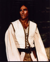 Richard Hatch in white vest photo print from Battlestar Galactica