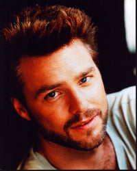 Greg Evigan headshot photo print in tan shirt.