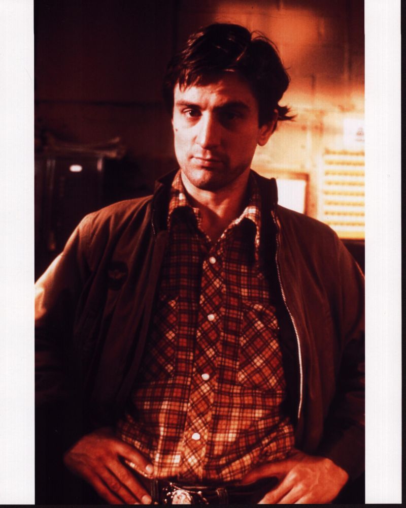 Robert De Niro Taxi Driver photo print with hands on hips.