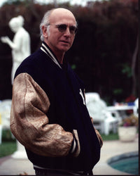Larry David in NY Yankees jacket photo print.