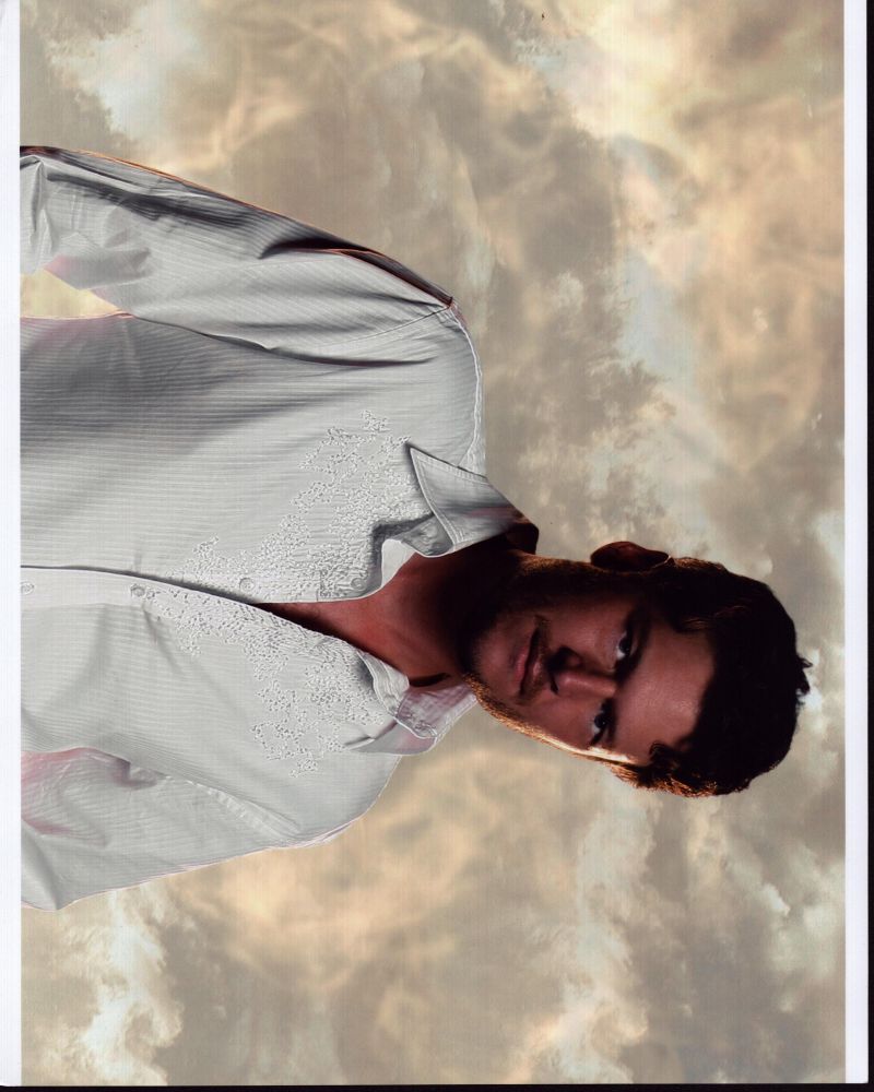 Blake Shelton in white button down photo print, music photography