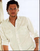 Blake Shelton Leaning In White Button Down Photo Print