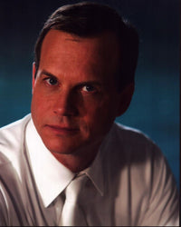 Bill Paxton headshot photo print featuring a classic portrait in white shirt and tie.