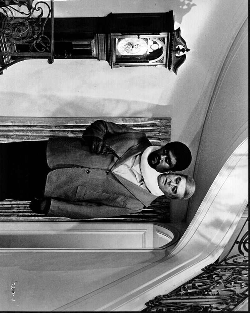 Roosevelt Grier and Ray Milland in The Thing With Two Heads black and white photo print.