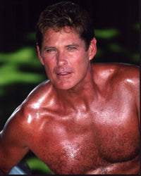 David Hasselhoff shirtless headshot photo print