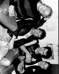 Sex Pistols Sitting Together Black and White Photo Print