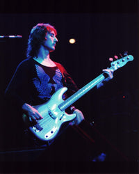 Denny Laine Playing Guitar in Blue Light Photo Print