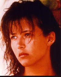 Close-up photo print of Sophie Marceau with wet hair