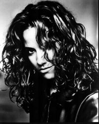 Sheryl Crow Black and White Photo Print in Leather Jacket