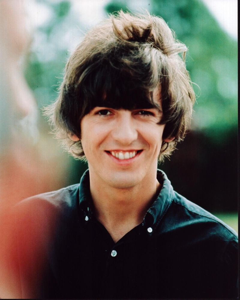 George Harrison Smiling in Black Top Photo Print
