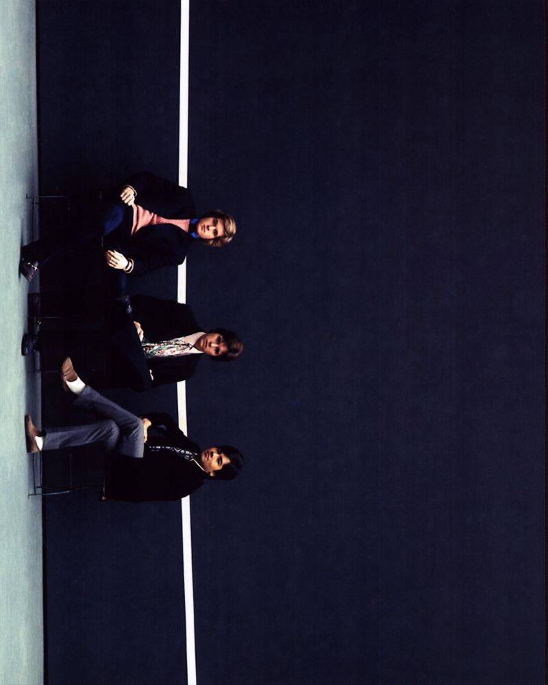 Dino, Desi & Billy Against Wall Photo Print showcasing a nostalgic moment.
