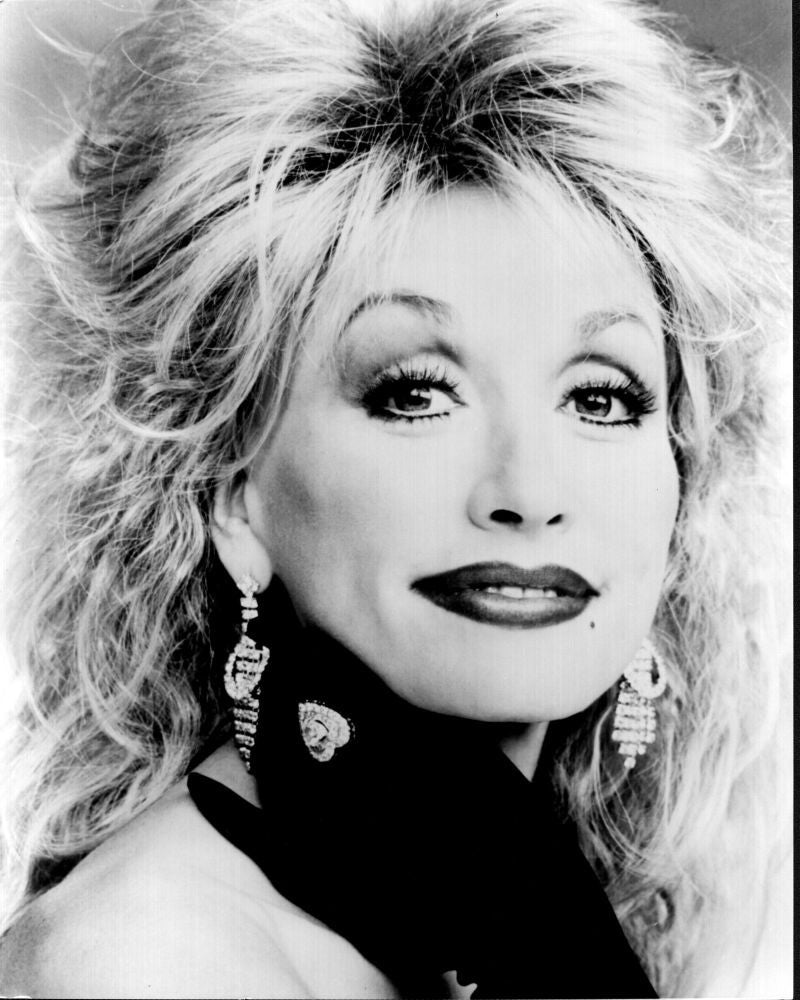 Dolly Parton Close Up Black and White Photo Print
