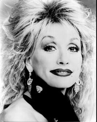 Dolly Parton Close Up Black and White Photo Print