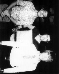 Bruce Lee, Robert Wall, and Chuck Norris Black & White Photo Print