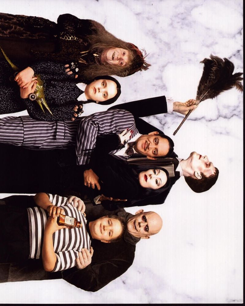 The Addams Family Group Photo Print - Classic Movie Art