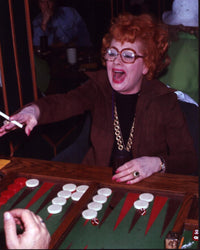 Lucille Ball Backgammon Photo Print - Laughing Portrait