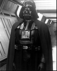 Darth Vader in Hallway Black and White Photo Print