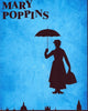 Mary Poppins Silhouette Poster Print - Classic Movie Art