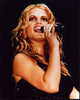 Jessica Simpson Singing in Black Lace Top Photo Print