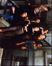Felicity Cast On Stoop Photo Print featuring the iconic cast from the TV show.