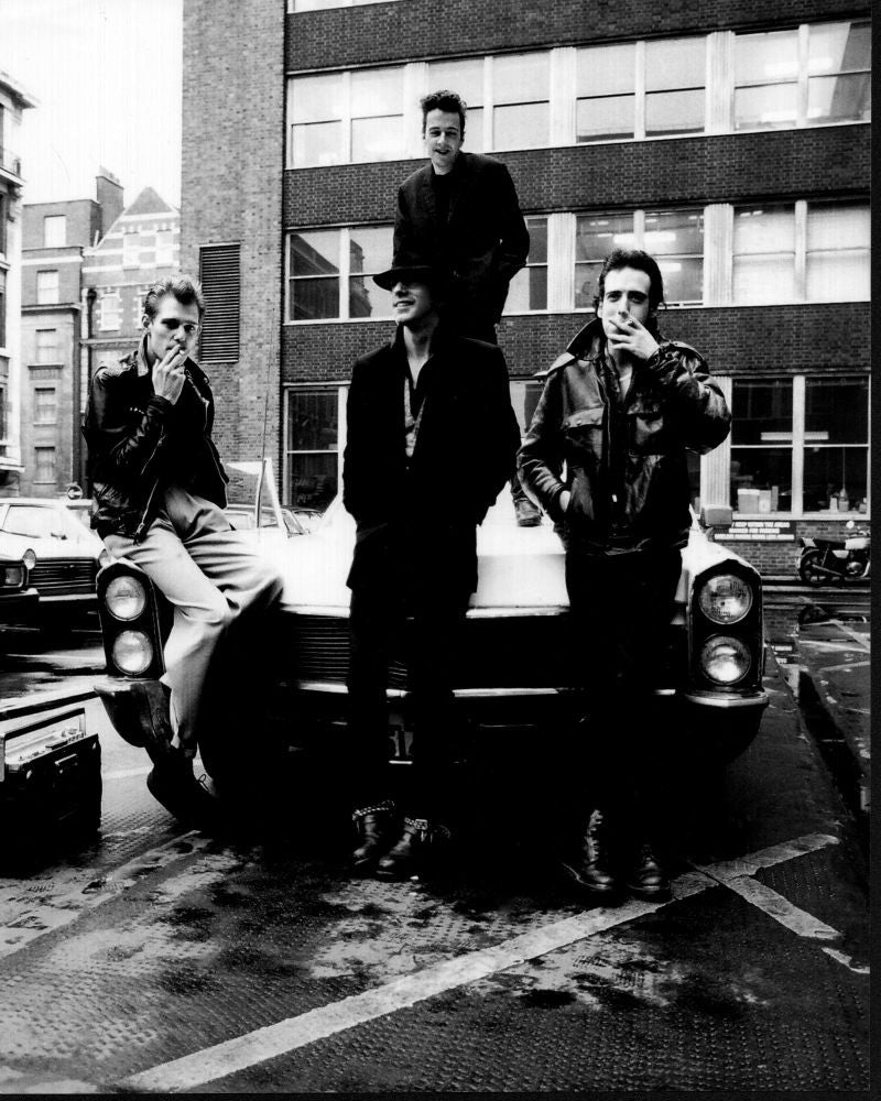 The Clash On Car Black and White Photo Print - Multiple Sizes