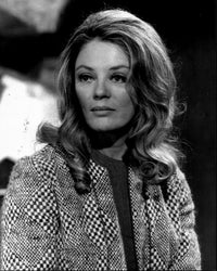 Black and white photo print of Sheree North in a checkered blazer.