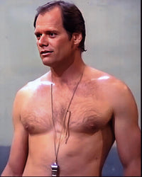 Fred Dryer shirtless with whistle photo print