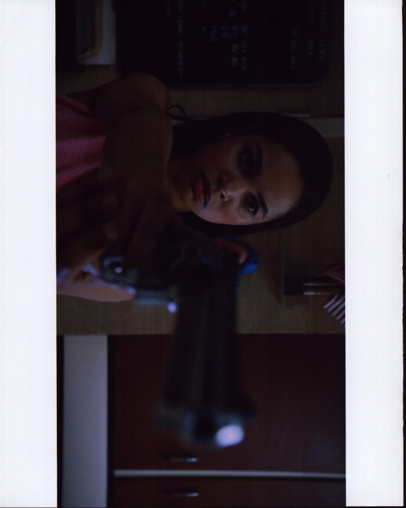 Nesta Cooper holding a gun in Heroes Reborn photo print.