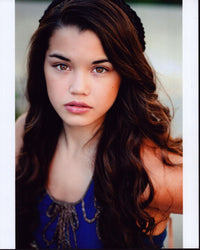 Paris Berelc Headshot Photo Print in Blue Top