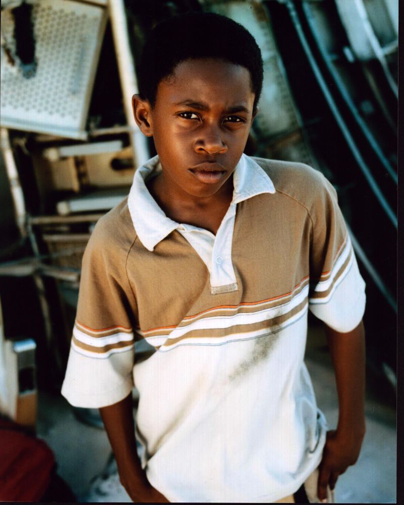 Malcolm David Kelley Lost photo print with plane wreckage