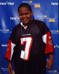 Kyle Massey wearing Falcons jersey photo print.