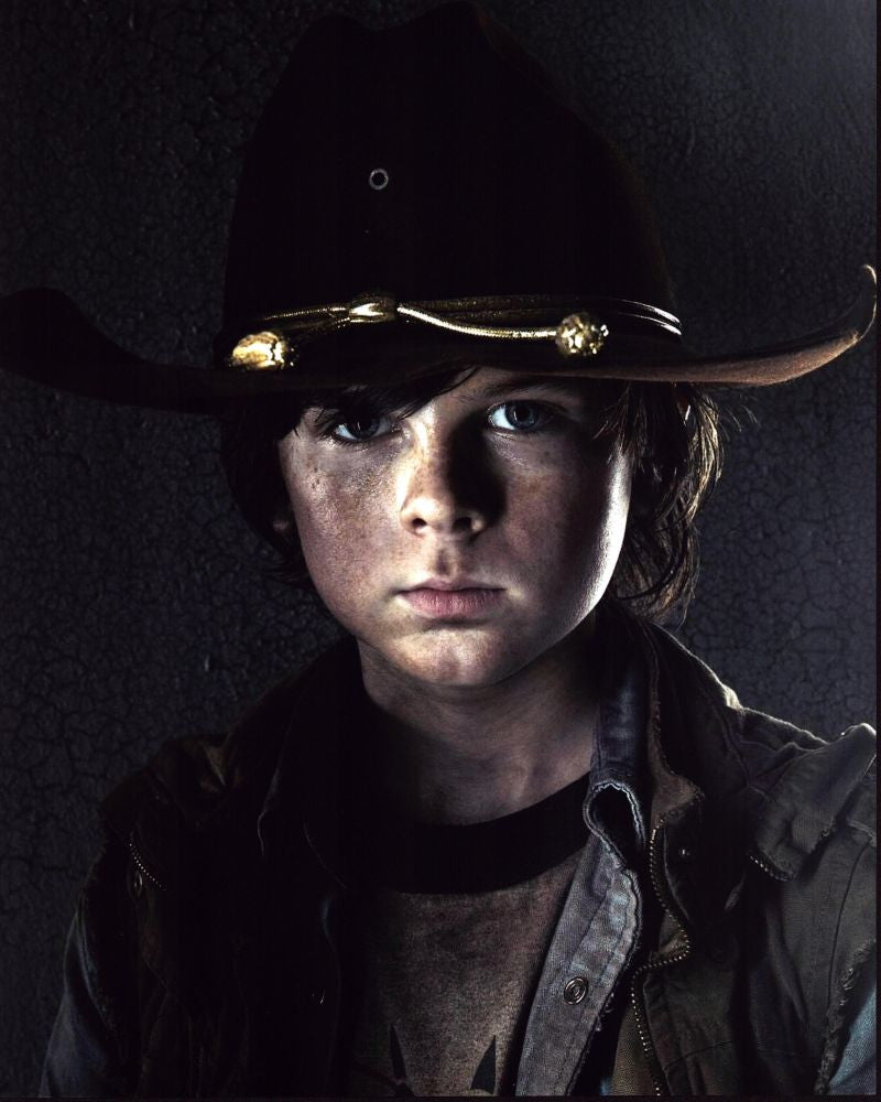 Chandler Riggs Photo Print Wearing Hat from The Walking Dead