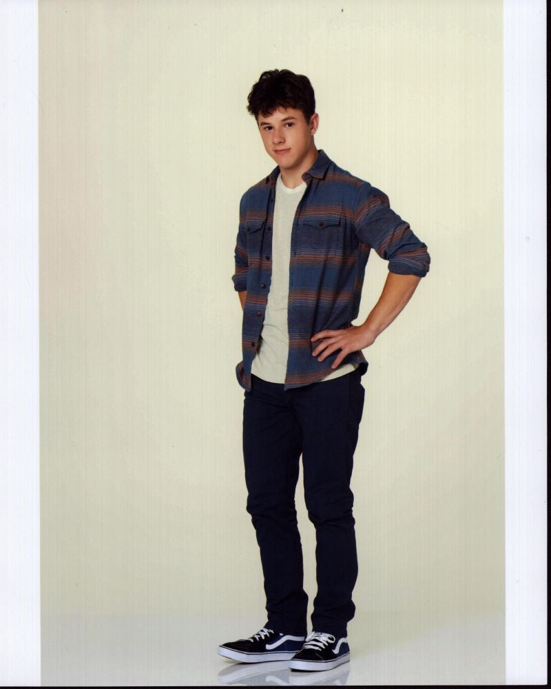 Nolan Gould Photo Print in Flannel Shirt - Hands on Hips