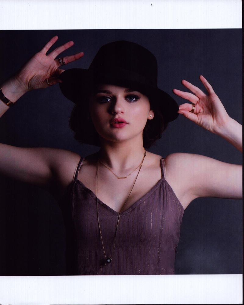 Joey King Photo Print: In Tank Top Holding Hat