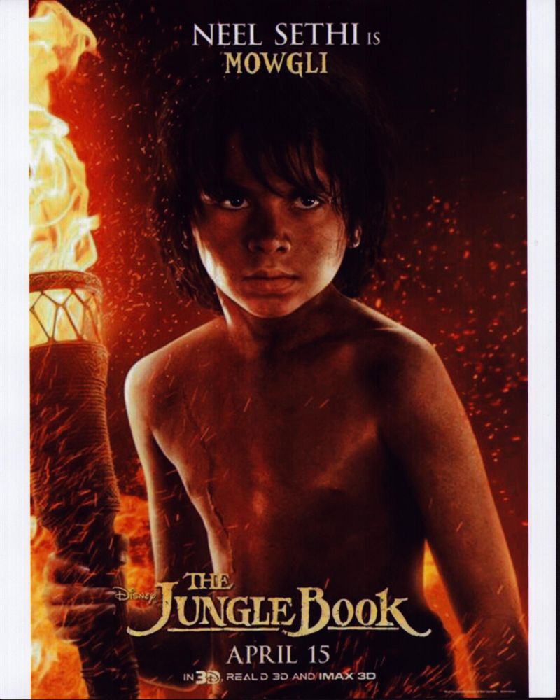 The Jungle Book Promo Poster Print featuring vibrant colors and classic characters.