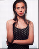 Julia Tomasone photo print in polka dot top with wet hair.