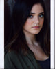 Luna Blaise headshot photo print in green jacket