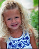 Giselle Eisenberg In White and Blue Top Photo Print
