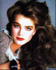 Brooke Shields Close-Up Photo Print in Brown Sweater with Lace Collar