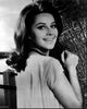 Sherry Jackson Leaning on Tree Black and White Photo Print