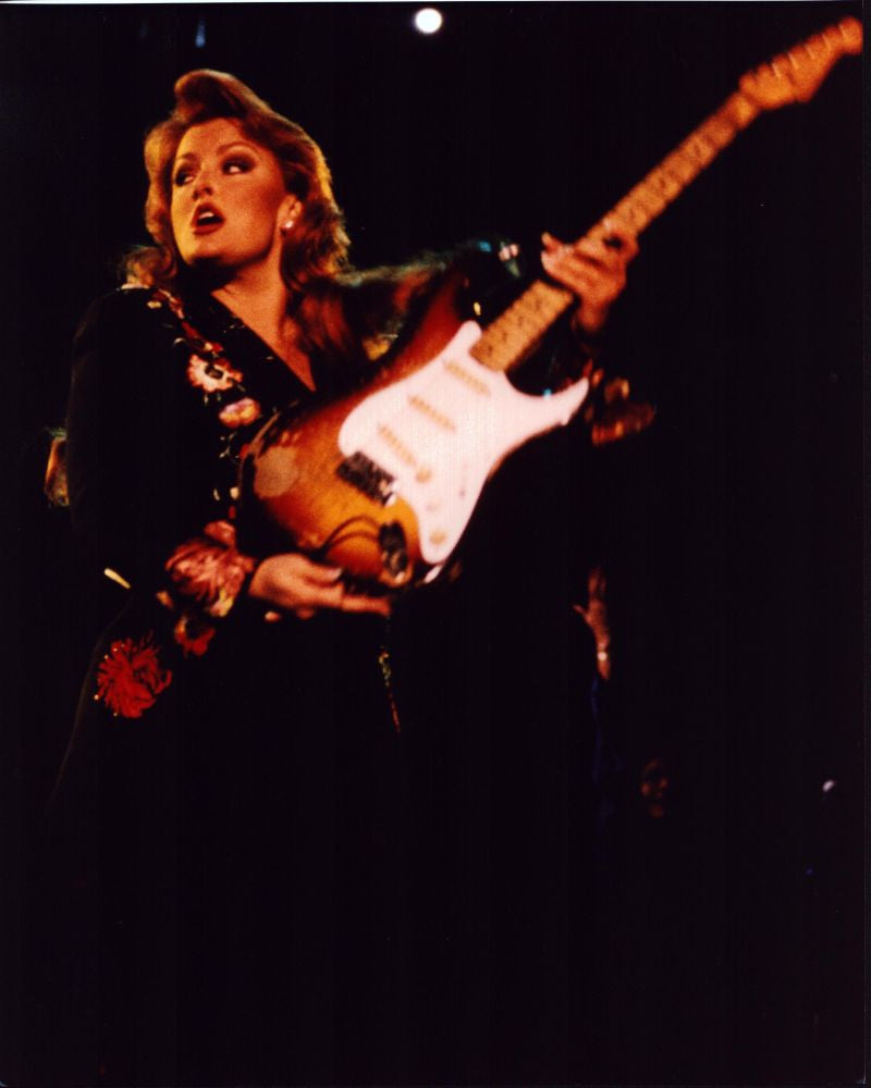 Wynonna Judd On Stage With Guitar Photo Print
